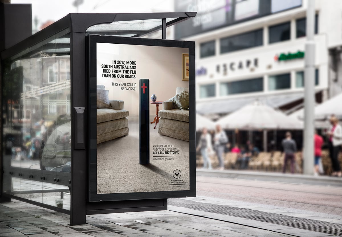 Flu Adshel Bus Stop Billboard MockUp 1200px