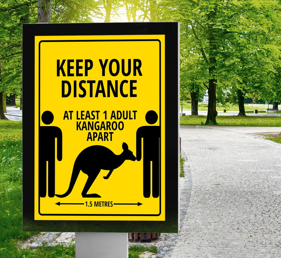 Kangaroo Outdoor Park Advertisement