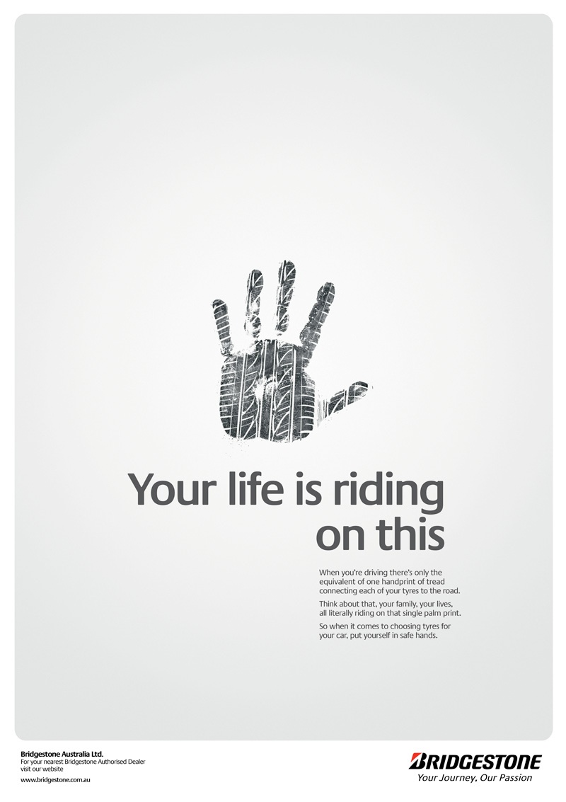 Bridgestone Hands poster