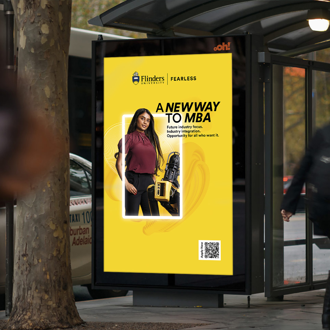 Flinders MBA Bus Stop Billboard MockUp 1080x1080